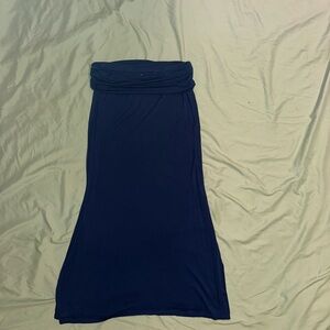 a.n.a Women's Maxi Skirt in Deep Blue